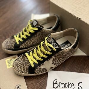 Leopard superstar golden goose 38
